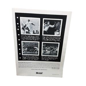 1974 Mobile Bobby Thomson Graziano Bob Cousy Sam Huff Original Print Ad 70s